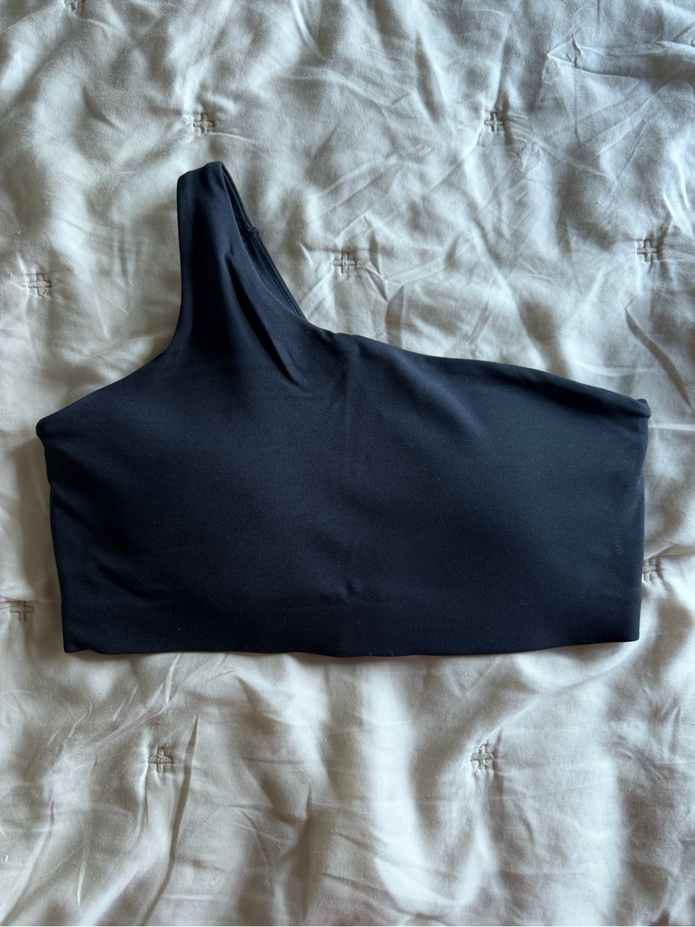 Nike One-Shoulder Black Crop Top